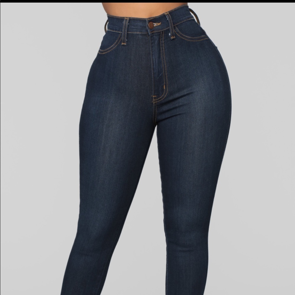 Fashion Nova Dark Blue Jeans